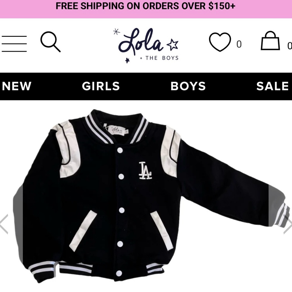 Lola + The Boys Black Jacket